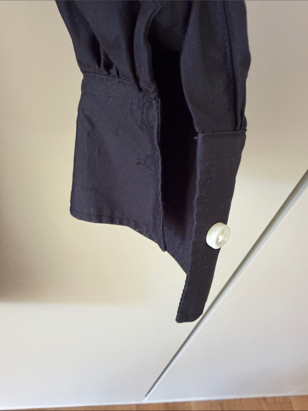 Ann Mashburn Anaya Popover black cotton poplin dress size small - Picture 6 of 9